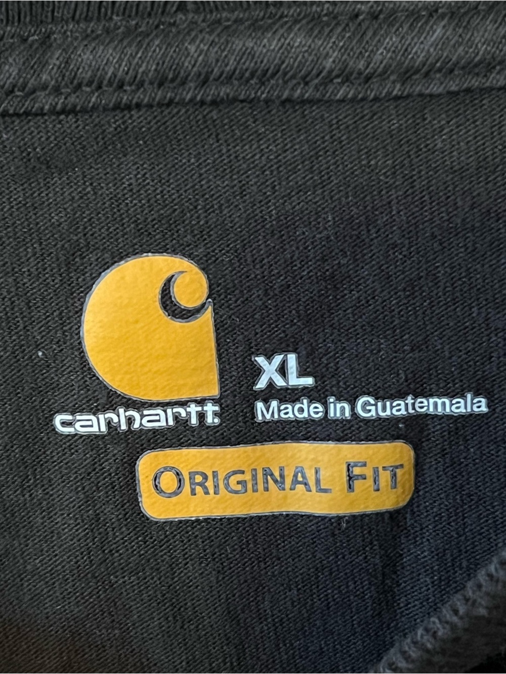 Carhartt K231 Black Long Sleeve Logo Shirt Mens XL Original Fit